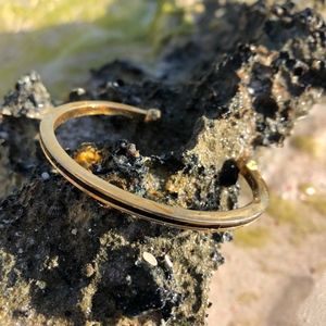 Gold tone & Black enamel Cuff